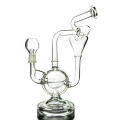 Recycle Smoking Glass Water Pipe with Wide Flared Base (ES-GB-416)